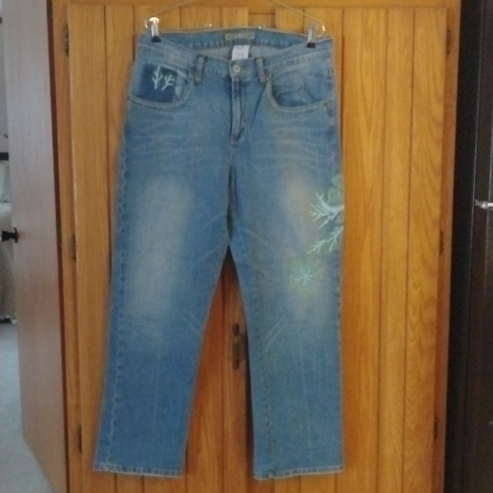 VINTAGE Z Cavaricci Embellished Ankle Jeans
